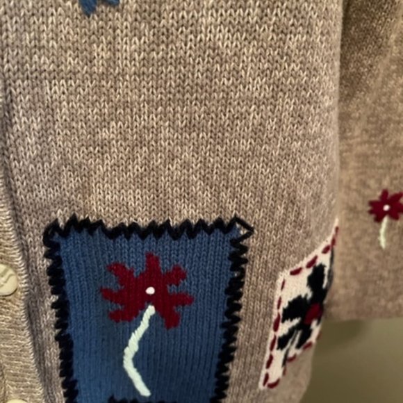 Stitches in Time vintage Button Down Cardigan Sweater Size Medium - Picture 6 of 7